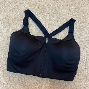 Adjustable Zip-Up Cross Back Sports Bra! Never Worn